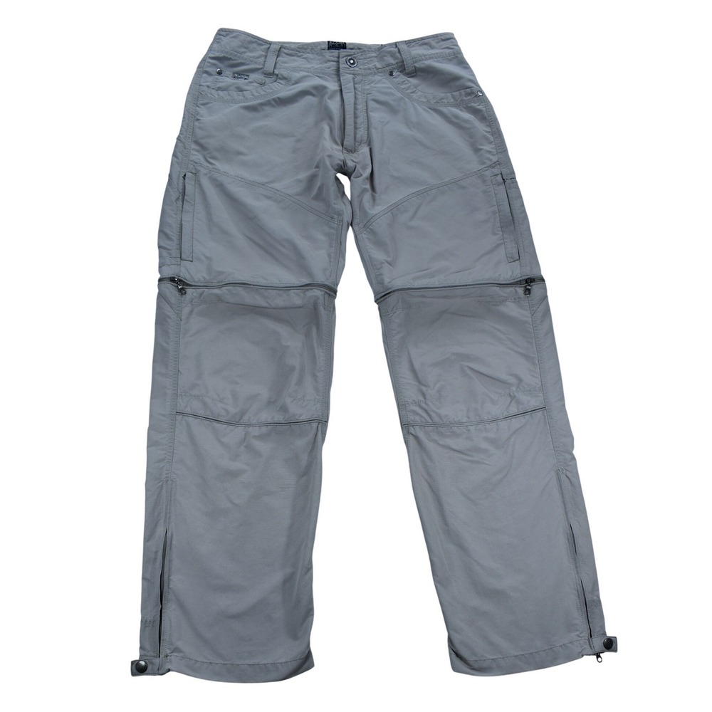 Kuhl Liberator Convertible Stealth Pants Mens 32x30 Gray Hiking Zip Off Cargo
